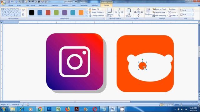 How to design Social Media Icons in Word - Microsoft Word Tutorial смотреть онлайн