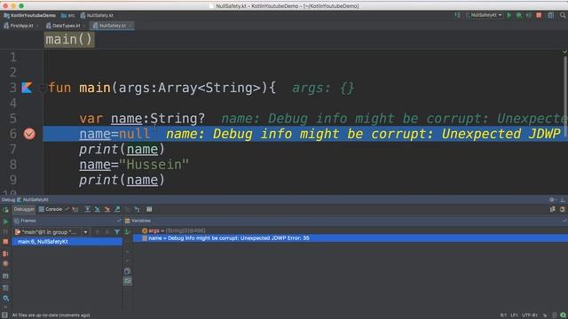 6- Kotlin|| Null safety- امان متغيرات смотреть онлайн