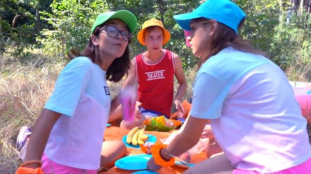 Правила ПОВЕДЕНИЯ На ПИКНИКЕ ! 24 часа в ЛЕСУ Челлендж ! Кто За Нами СЛЕДИТ смотреть онлайн