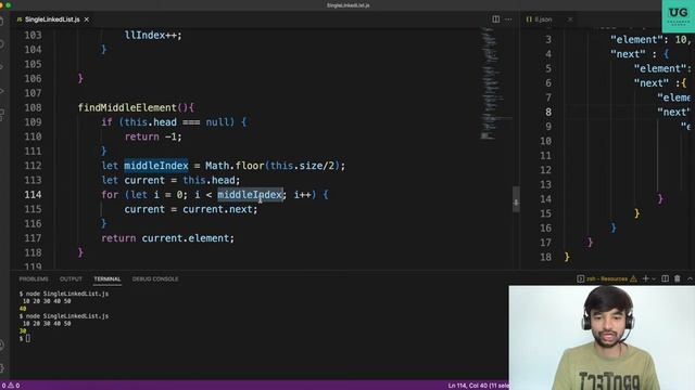 2 Simple ways to Find Middle Element of the LinkedList in JavaScript (Learn LL in JS Part - 5) смотреть онлайн