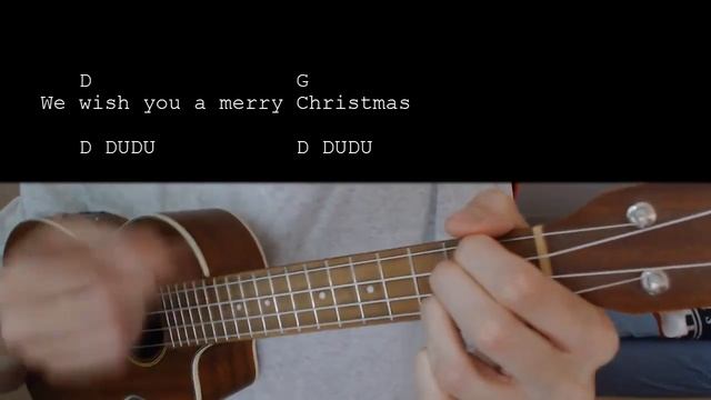 We Wish You A Merry Christmas EASY Ukulele Tutorial With Chords / Lyrics смотреть онлайн