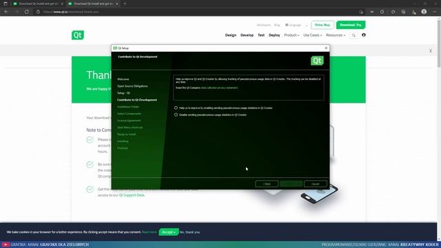 Instalacja QtCreator - Kurs tworzenia aplikacji z QtQuick i Python - Tutorial #1 смотреть онлайн