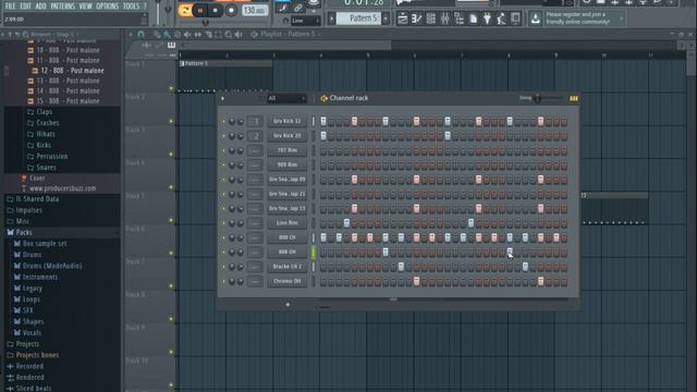 5 Cool Dance Drum Patterns | FL Studio Tutorial смотреть онлайн