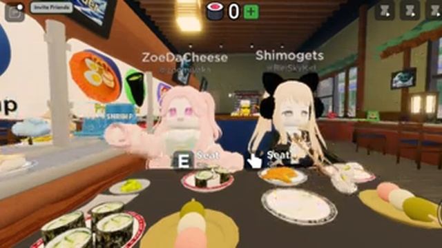 Mukbang with Shimogets! Part 2! Roblox Conveyor Sushi Restaurant!?? смотреть онлайн