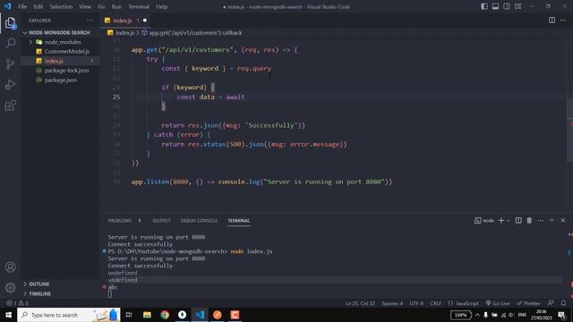 Nodejs Express MongoDB Restful API - Search API смотреть онлайн