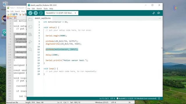 ESP8266 + HC SR501, PIR motion sensor with Arduino IDE 2.0.0, 09/22/2022 смотреть онлайн