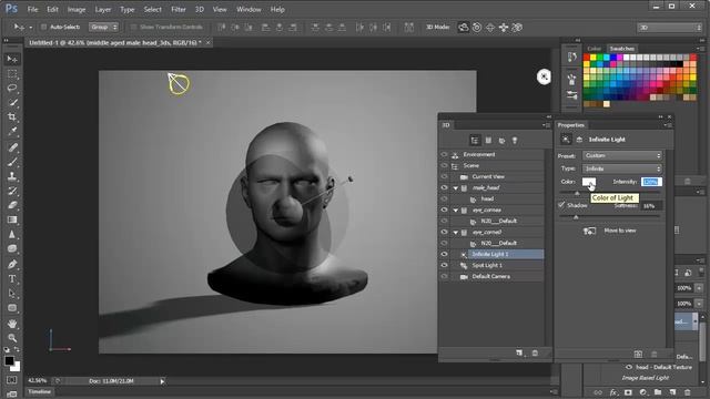 3D in Photoshop CS6 - 07 - Lighting Basics смотреть онлайн