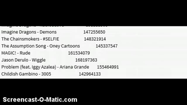 MY TOP 10 Roblox BoomBox id's 2015 смотреть онлайн