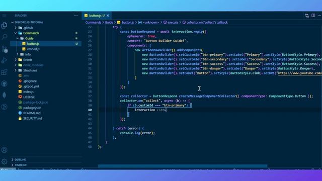 Discord.js v14 - How To Make a Discord Bot #6 | BUTTON BUILDER GUIDE смотреть онлайн