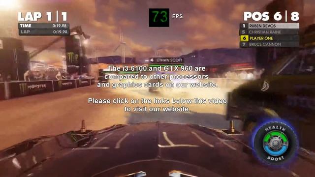 Nvidia GeForce GTX 960 -- Intel Core i3-6100 -- Dirt Showdown Benchmark смотреть онлайн