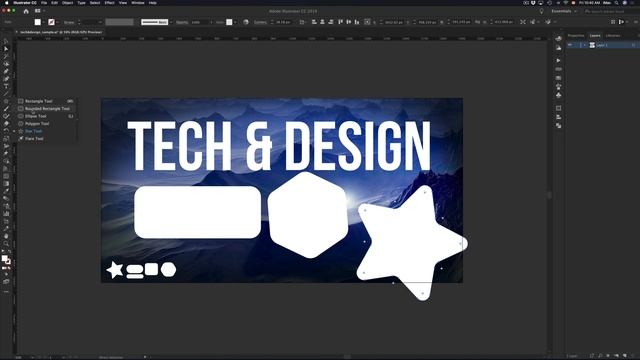 How to make Star shape with Rounded Edges/ Corners in illustrator CC 2019 смотреть онлайн