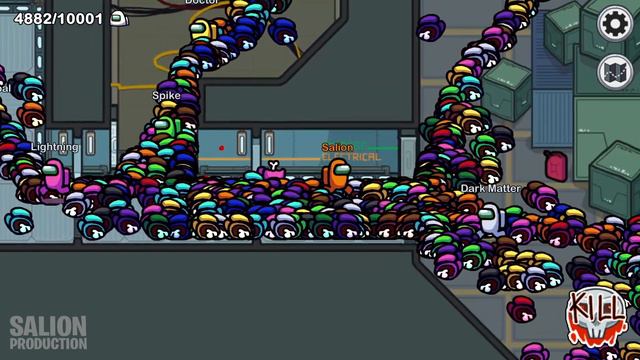 AMONG US, but with 10000 HACKERS смотреть онлайн
