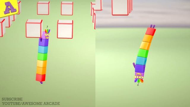 Softbody Numberblock 7 vs Ragdoll Number Seven! That's Lucky! смотреть онлайн