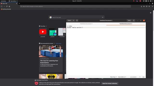 Run PHP code inside HTML file on Ubuntu 20.4 смотреть онлайн
