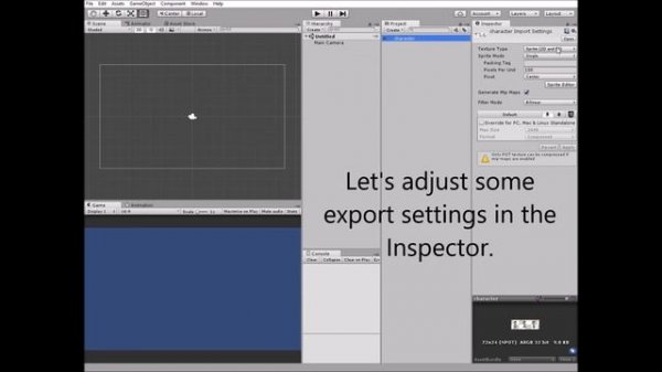 Creating a 2D pixel art character sprite sheet for Unity arcade game | Unity Pixel Art Tutorial