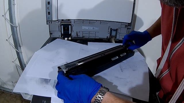 Replacing drum developer Ricoh MP2352 MP2852 MP3352 MP3053 MP3353 Tutorial смотреть онлайн