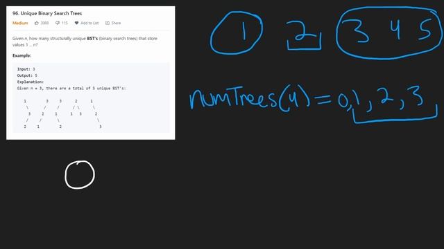 Unique Binary Search Trees - Leetcode 96 - Python Dynamic Programming смотреть онлайн
