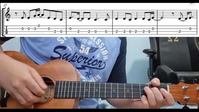 Eye Of The Tiger (Survivor) - Easy Beginner Ukulele Tab With Playthrough Tutorial Lesson смотреть онлайн