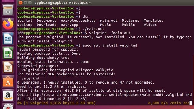 Find memory leak in C++ program using Valgrind | CppBuzz смотреть онлайн