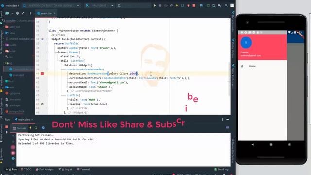 Flutter Drawer Tutorial for basic. Flutter Side menu смотреть онлайн