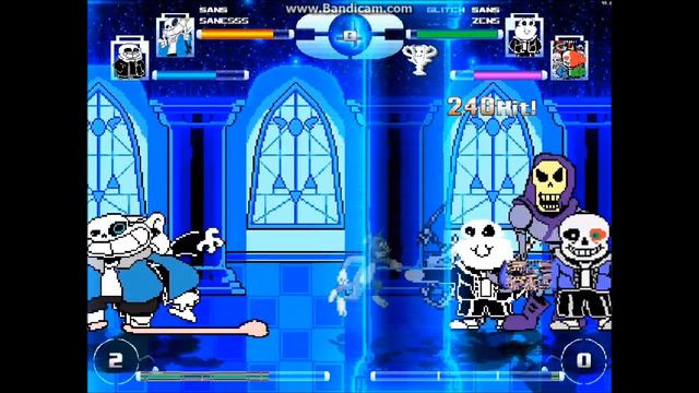 M.U.G.E.N REQUEST: SANESSS and UnderPants Sans VS Zens and Glitch Sans смотреть онлайн