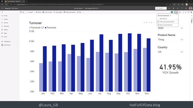 Power BI - Personal Bookmarks смотреть онлайн