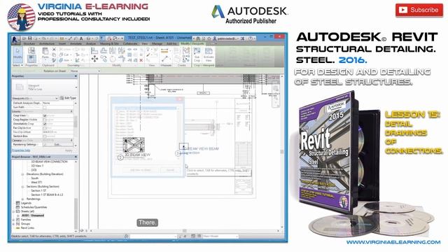 Autodesk Revit Structural Detailing Tutorial│ Steel Framing│ Detail Drawings of Connections. смотреть онлайн