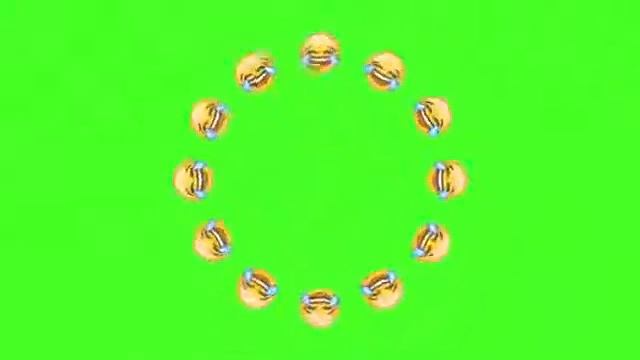 Футаж / Footage Spinning Emojis ХРОМАКЕЙ смотреть онлайн