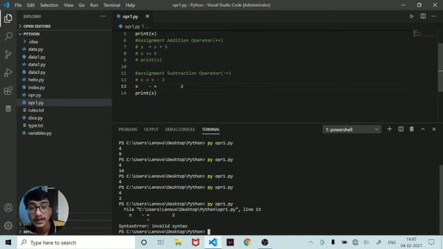 Noob To Pro Python #12 Assignment Operators In Python ..... смотреть онлайн
