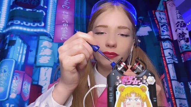 АСМР МАКИЯЖ К-ПОП (мурашки, звук кисточки,помада)?? ASMR MAKEUP K-POP смотреть онлайн