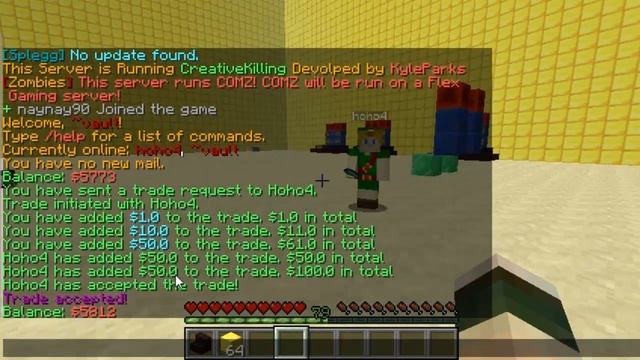 Minecraft Bukkit Plugin - Quick Trade - trade players anywhere money and items! смотреть онлайн