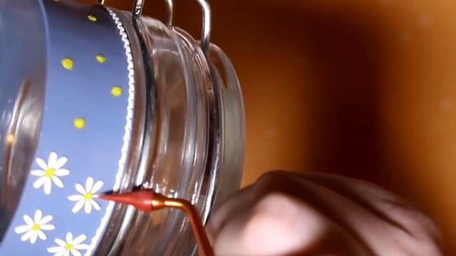Мастер-класс: Декор баночки с ромашками из полимерной глины FIMO/polymer clay tutorial смотреть онлайн