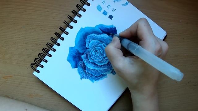 How to Draw a Rose With Watercolor Pencil - Easy Tutorial for Beginners смотреть онлайн