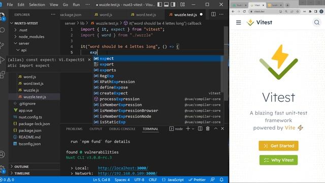 Nuxt 3 + Vitest Part 3 - Intro to Unit Testing - Create Vitest Unit Tests смотреть онлайн