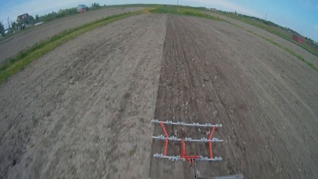 Боронование картошки. смотреть онлайн