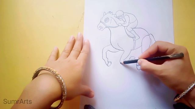 How To Draw A Boy Riding A Horse || Best And Easy Drawing смотреть онлайн