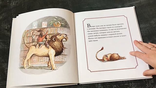 Листалка: Лев в библиотеке. Мишель Кнудсен смотреть онлайн