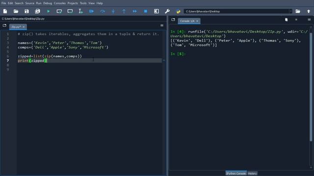 28. Zip Function in Python Example || Mapping Elements Python Programming Tutorial смотреть онлайн