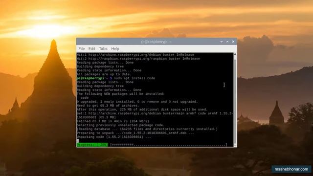 Install Microsoft Visual Studio Code Using Raspberry Pi Terminal смотреть онлайн