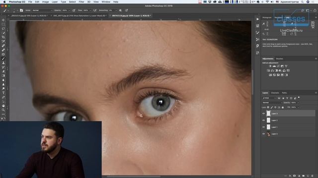 Учимся рисовать ресницы и брови. Натуральная ретушь портрета. Александр Талюка смотреть онлайн