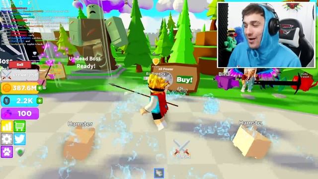 I GOT THE STRONGEST SWORD AND DEFEATED THE GRIM REAPER BOSS IN ROBLOX BOSS FIGHTING SIMULATOR!! смотреть онлайн