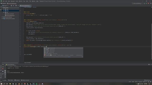 [Python Timelapse] Discord.py - Making a banking system using a database смотреть онлайн
