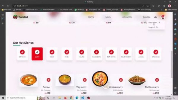 Build Food Delivery Website using React js | React js | Node js | @codersNerd