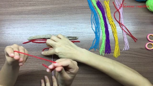 Как сделать ПЕРО ИЗ ПРЯЖИ? / How to make a FEATHER from YARN? смотреть онлайн