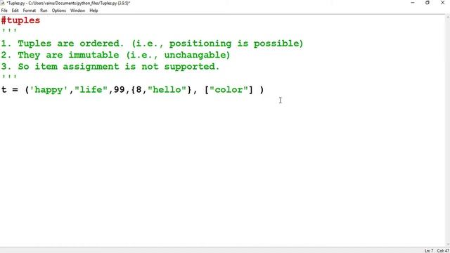Tuples in Python | Data Types | Video - 10 | Python Tutorial смотреть онлайн