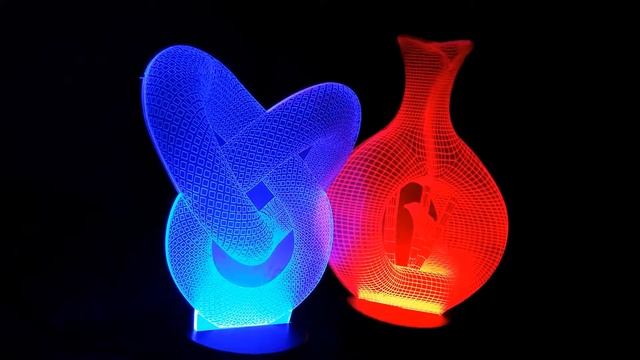 Superklasse! 3D Illusion- Nachttischleuchter! Ночник, Лампа- 3D Иллюзия! смотреть онлайн