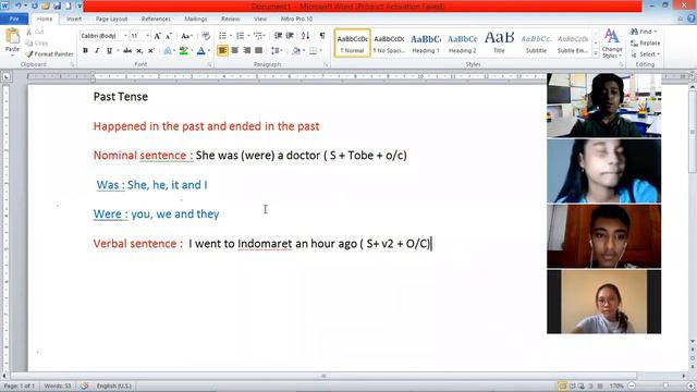 intermediate class (Meeting 2 Pt.1) Past tense смотреть онлайн