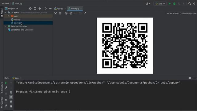 QR Code Generator & Reading using Python || Python for Beginners || Hindi/English смотреть онлайн