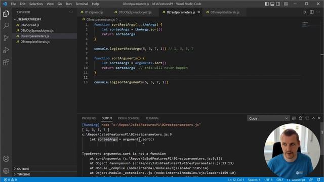 JavaScript ES6 + useful features - Part 1 смотреть онлайн