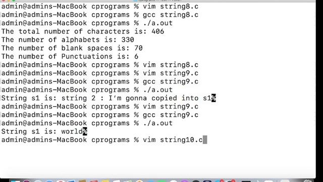 PROGRAMMING IN C – 35 (Strings – 2 (character manipulation and string functions)) смотреть онлайн